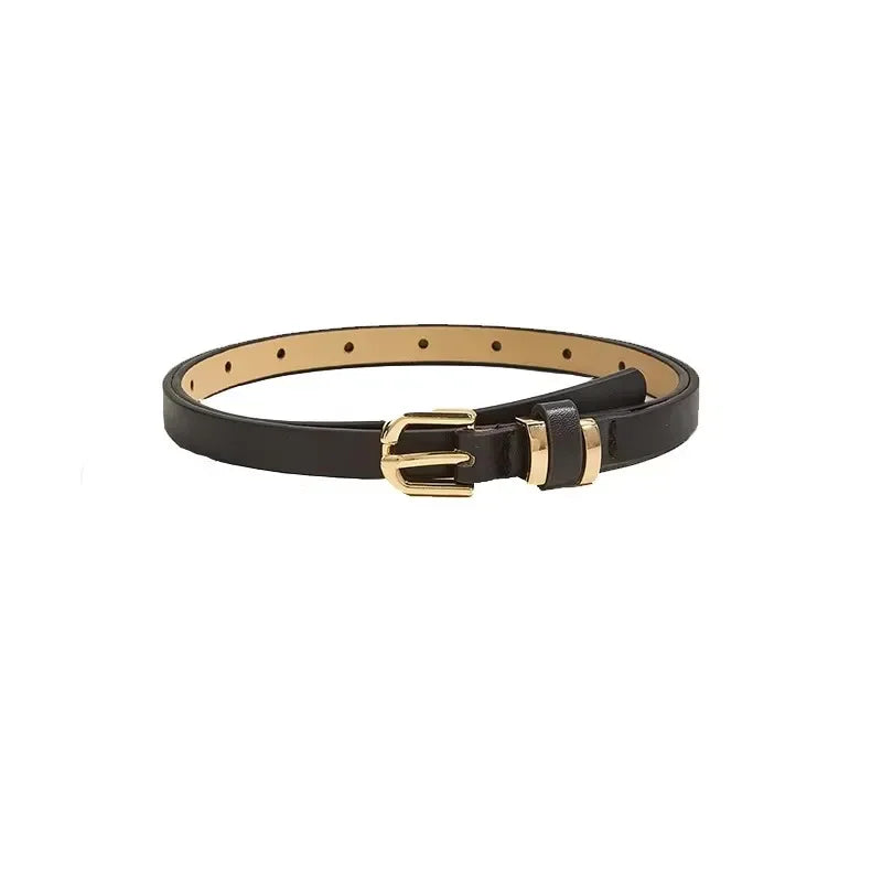 Leopard Print Slim Belt