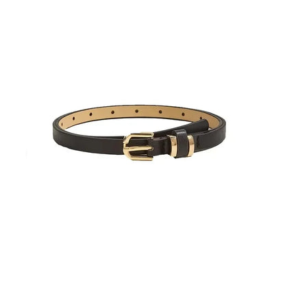 Leopard Print Slim Belt