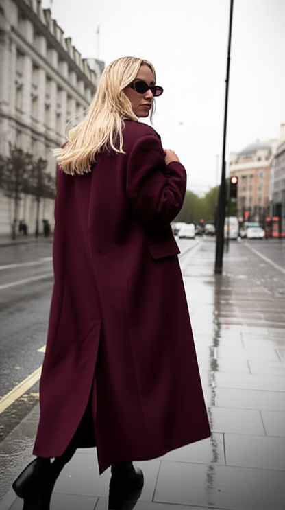 Elegant Wool Blend Coat