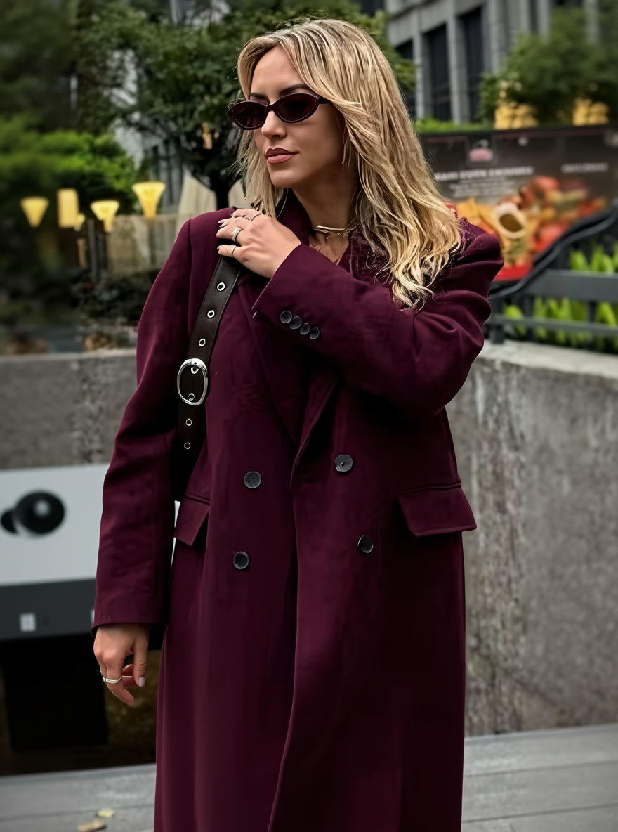 Elegant Wool Blend Coat