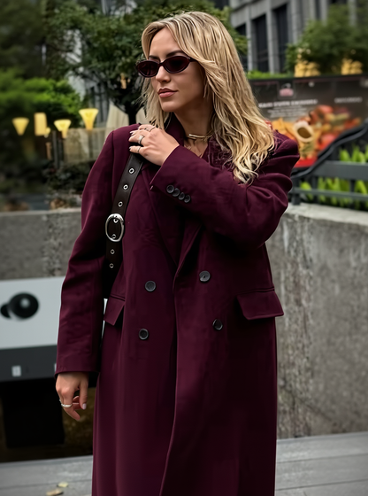 Elegant Wool Blend Coat