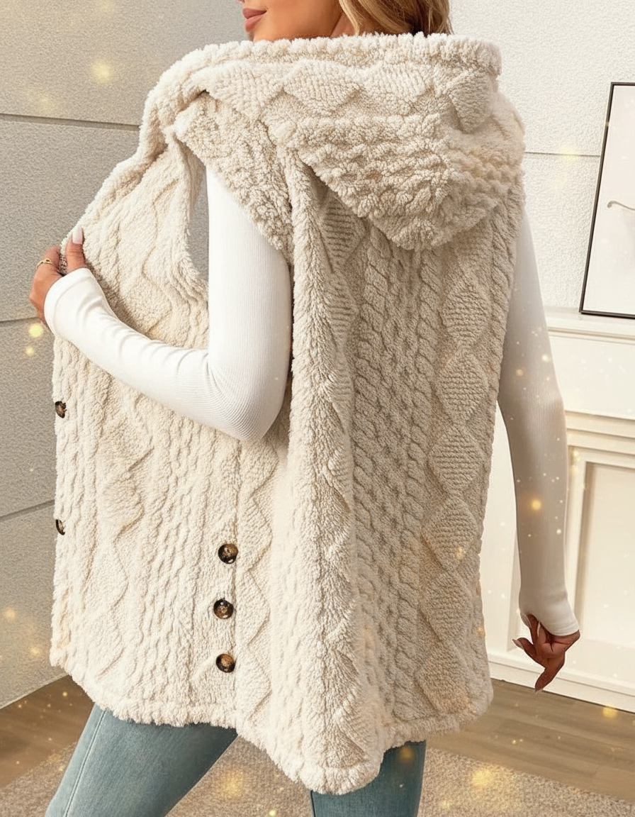 Plush Hooded Vest