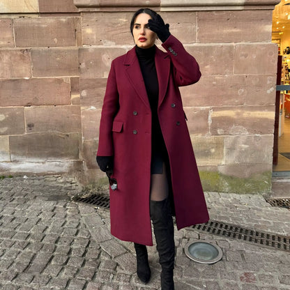 Elegant Wool Blend Coat